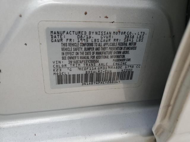 Photo 12 VIN: 3N1AB7APXEY288564 - NISSAN SENTRA S 