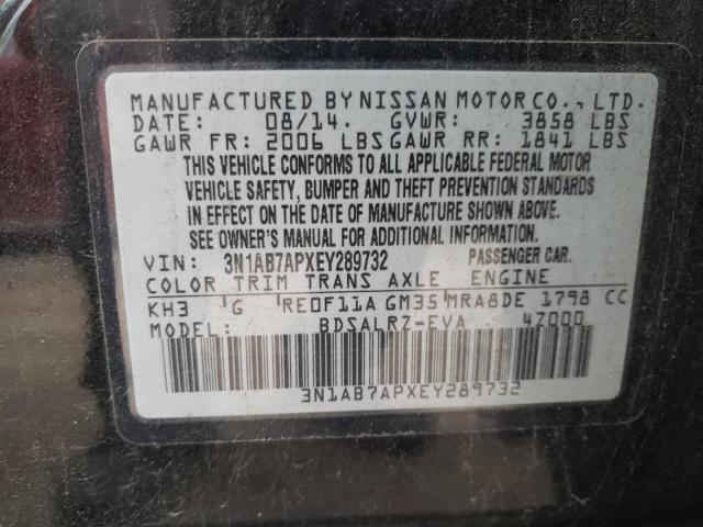 Photo 11 VIN: 3N1AB7APXEY289732 - NISSAN SENTRA S 