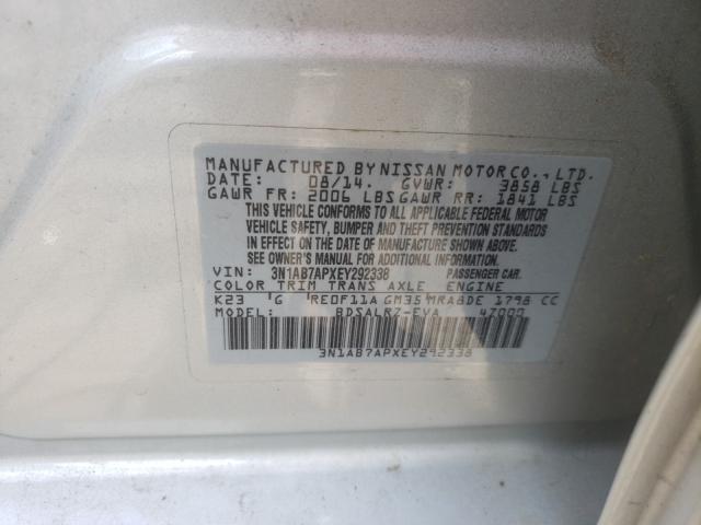 Photo 9 VIN: 3N1AB7APXEY292338 - NISSAN SENTRA S 