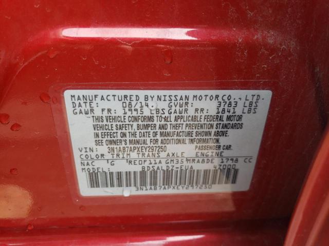 Photo 11 VIN: 3N1AB7APXEY297250 - NISSAN SENTRA S 