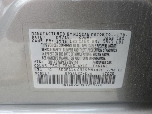 Photo 12 VIN: 3N1AB7APXEY299144 - NISSAN SENTRA S 