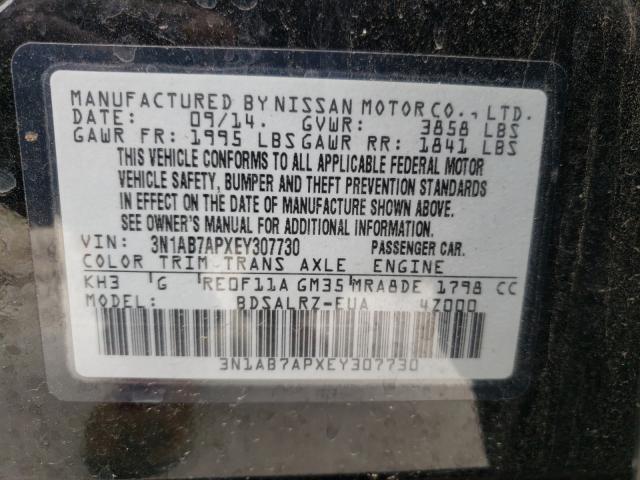 Photo 9 VIN: 3N1AB7APXEY307730 - NISSAN SENTRA S 