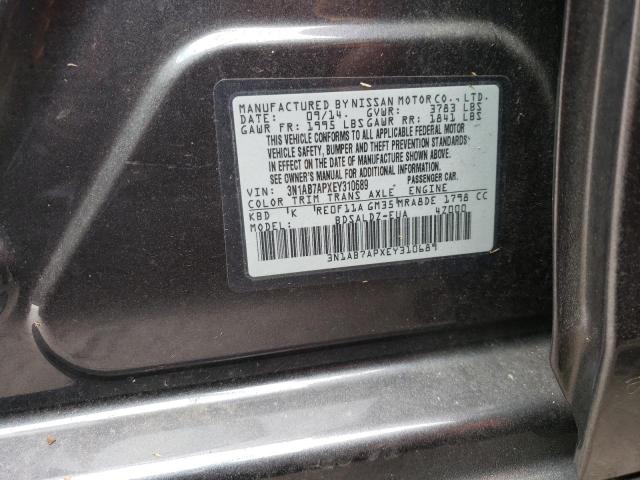 Photo 9 VIN: 3N1AB7APXEY310689 - NISSAN SENTRA S 