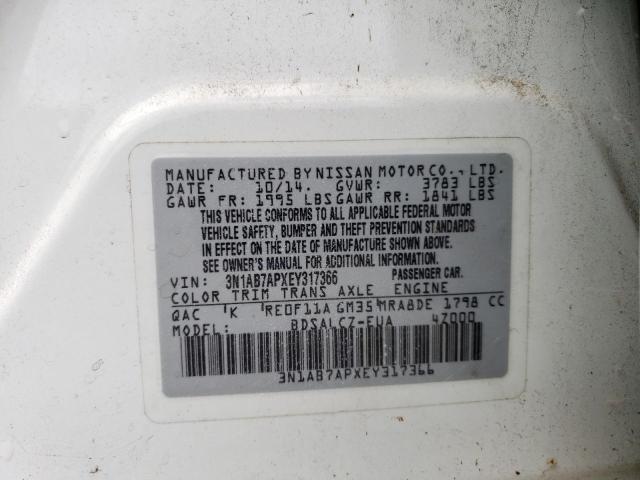 Photo 11 VIN: 3N1AB7APXEY317366 - NISSAN SENTRA S 