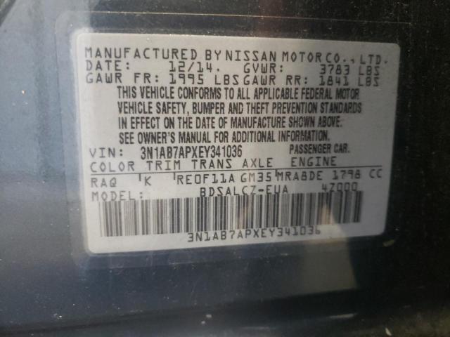 Photo 9 VIN: 3N1AB7APXEY341036 - NISSAN SENTRA S 