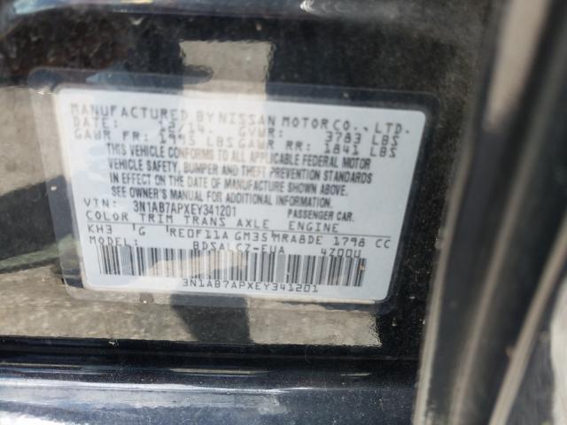 Photo 9 VIN: 3N1AB7APXEY341201 - NISSAN SENTRA S 