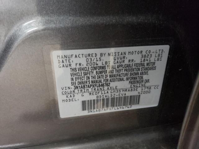 Photo 11 VIN: 3N1AB7APXFL646762 - NISSAN SENTRA S 