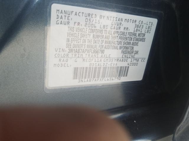 Photo 9 VIN: 3N1AB7APXFL656790 - NISSAN SENTRA S 