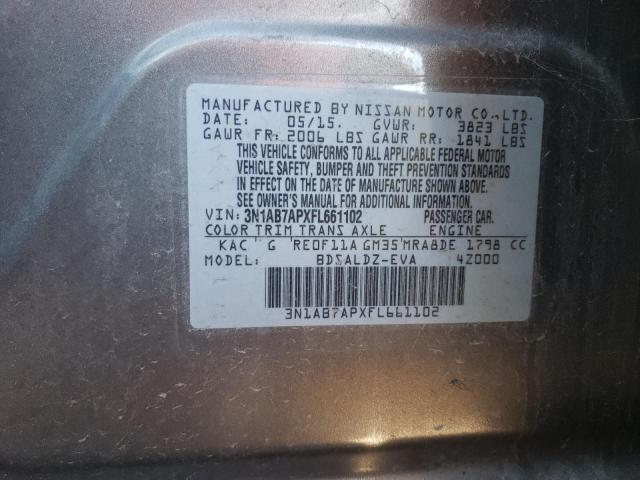 Photo 11 VIN: 3N1AB7APXFL661102 - NISSAN SENTRA S 