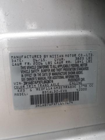 Photo 12 VIN: 3N1AB7APXFL663674 - NISSAN SENTRA S 