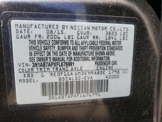 Photo 11 VIN: 3N1AB7APXFL676991 - NISSAN SENTRA S 