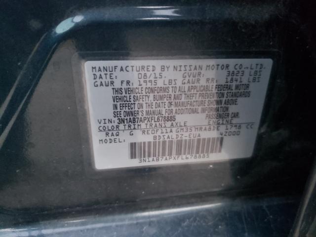 Photo 9 VIN: 3N1AB7APXFL678885 - NISSAN SENTRA S 