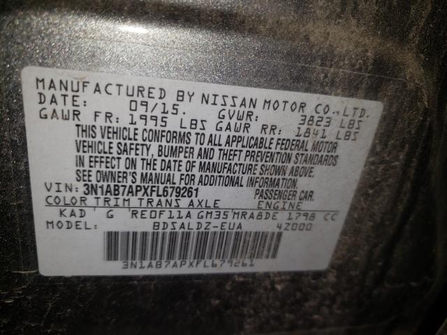 Photo 9 VIN: 3N1AB7APXFL679261 - NISSAN SENTRA S 