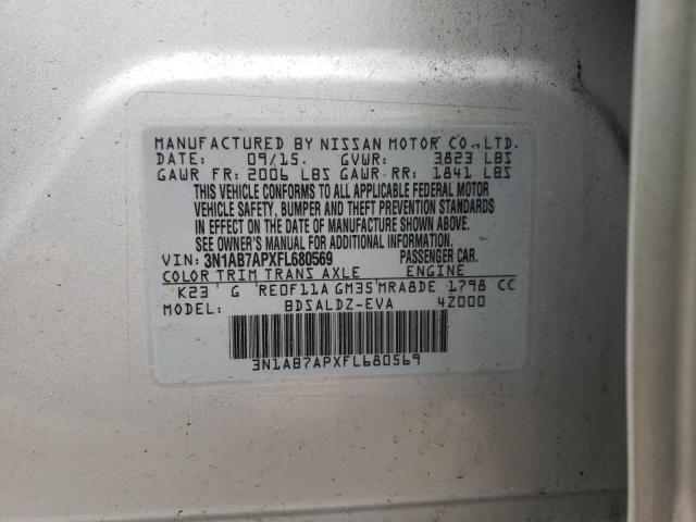 Photo 11 VIN: 3N1AB7APXFL680569 - NISSAN SENTRA S 