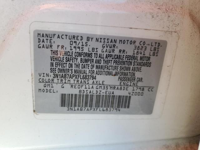 Photo 11 VIN: 3N1AB7APXFL683794 - NISSAN SENTRA S 