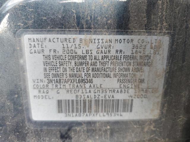 Photo 11 VIN: 3N1AB7APXFL695346 - NISSAN SENTRA S 