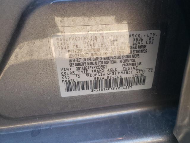 Photo 11 VIN: 3N1AB7APXFY236529 - NISSAN SENTRA S 