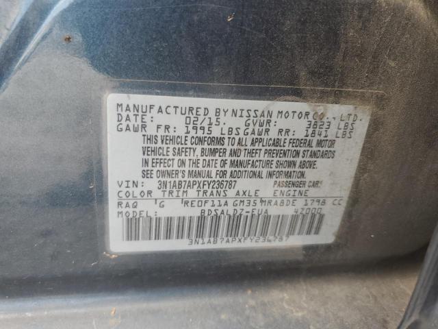 Photo 11 VIN: 3N1AB7APXFY236787 - NISSAN SENTRA 