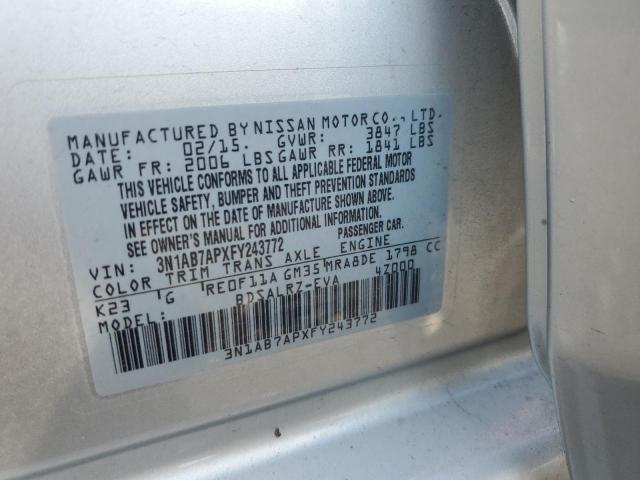 Photo 11 VIN: 3N1AB7APXFY243772 - NISSAN SENTRA 