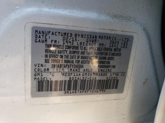 Photo 11 VIN: 3N1AB7APXFY246994 - NISSAN SENTRA 