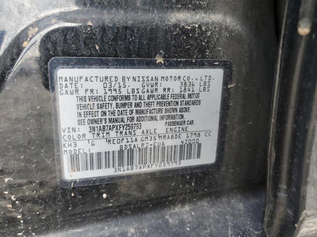 Photo 11 VIN: 3N1AB7APXFY259793 - NISSAN SENTRA 