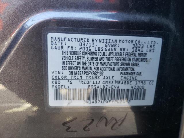 Photo 11 VIN: 3N1AB7APXFY262192 - NISSAN SENTRA 