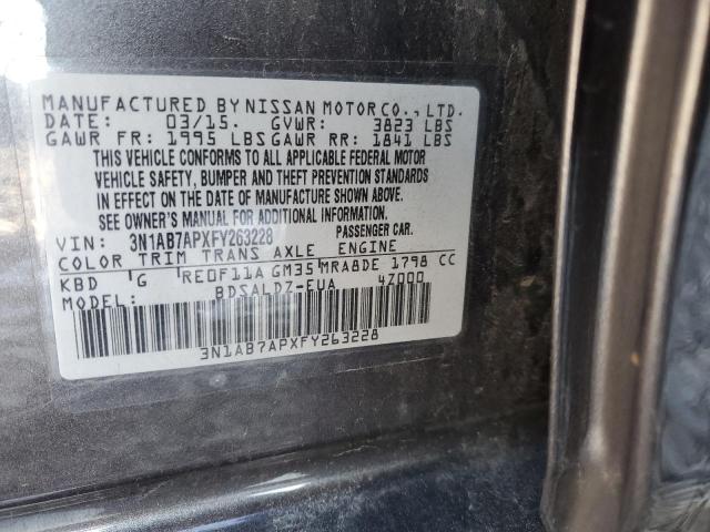 Photo 11 VIN: 3N1AB7APXFY263228 - NISSAN SENTRA 