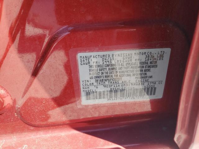 Photo 11 VIN: 3N1AB7APXFY267277 - NISSAN SENTRA S 