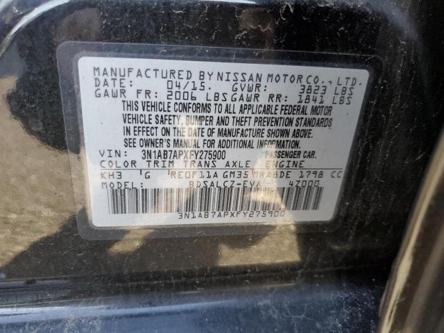 Photo 11 VIN: 3N1AB7APXFY275900 - NISSAN SENTRA 