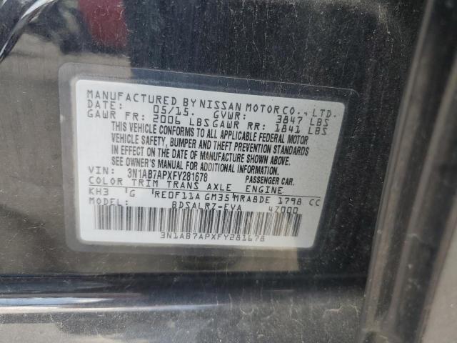 Photo 11 VIN: 3N1AB7APXFY281678 - NISSAN SENTRA S 