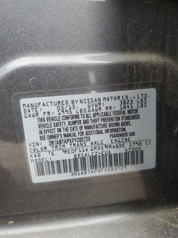 Photo 11 VIN: 3N1AB7APXFY285729 - NISSAN SENTRA 