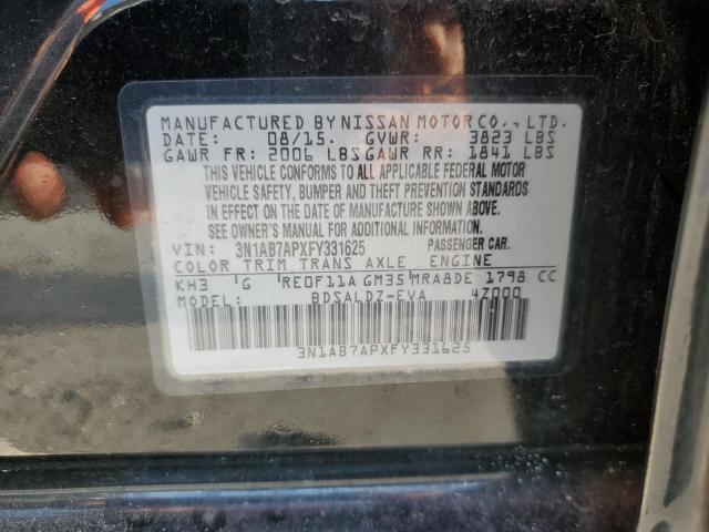 Photo 11 VIN: 3N1AB7APXFY331625 - NISSAN SENTRA S 