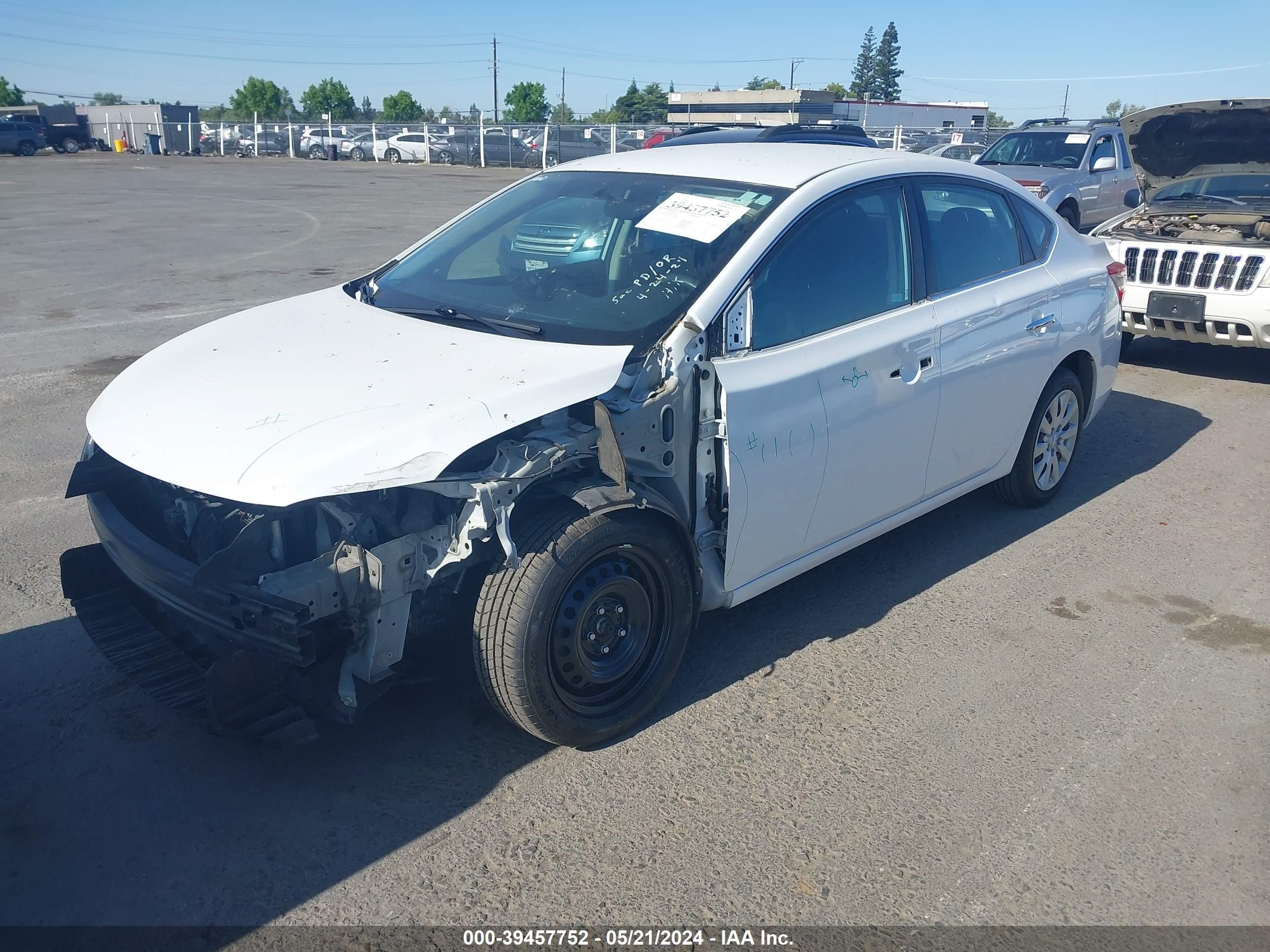 Photo 1 VIN: 3N1AB7APXFY341538 - NISSAN SENTRA 