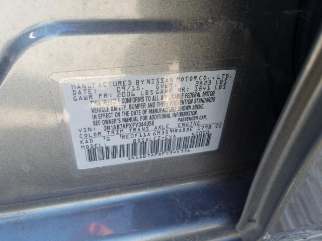 Photo 9 VIN: 3N1AB7APXFY344956 - NISSAN SENTRA S 