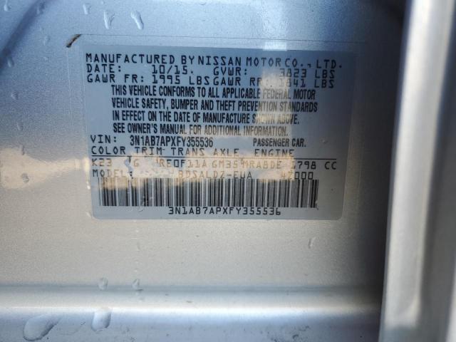 Photo 11 VIN: 3N1AB7APXFY355536 - NISSAN SENTRA S 