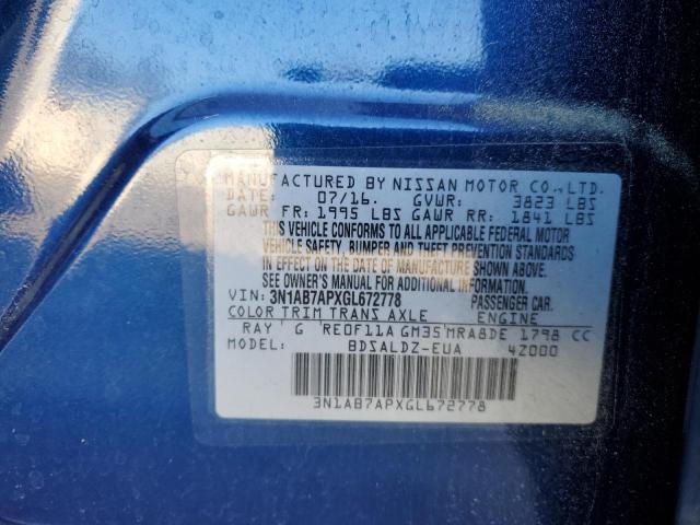 Photo 11 VIN: 3N1AB7APXGL672778 - NISSAN SENTRA 