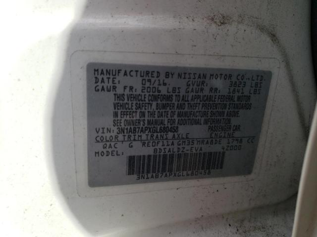 Photo 11 VIN: 3N1AB7APXGL680458 - NISSAN SENTRA S 