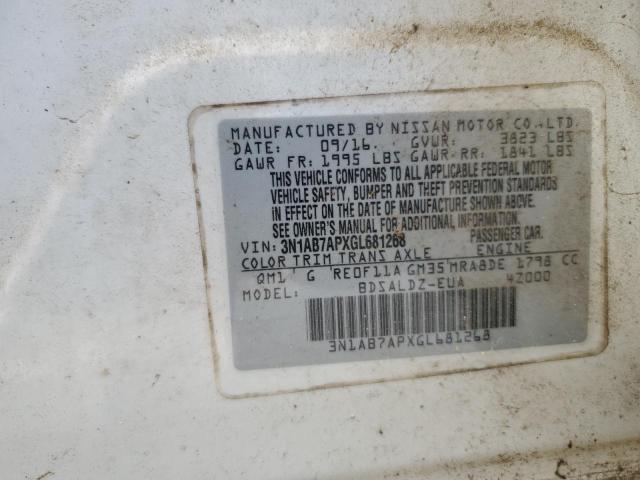 Photo 11 VIN: 3N1AB7APXGL681268 - NISSAN SENTRA S 