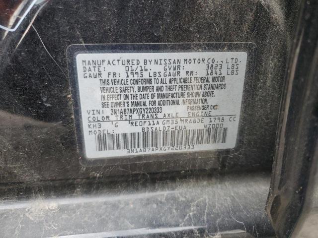 Photo 11 VIN: 3N1AB7APXGY220333 - NISSAN SENTRA S 