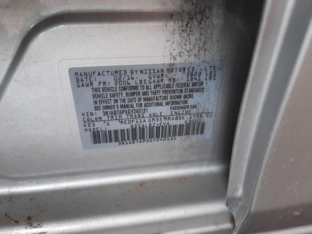 Photo 9 VIN: 3N1AB7APXGY240131 - NISSAN SENTRA S 