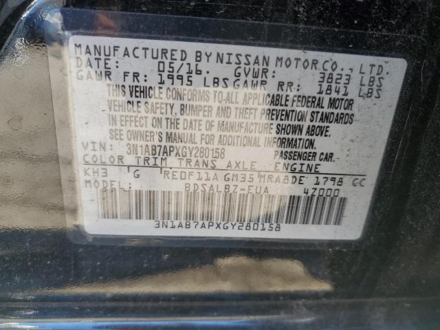 Photo 11 VIN: 3N1AB7APXGY280158 - NISSAN SENTRA 