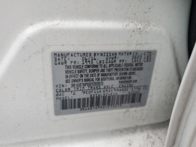 Photo 11 VIN: 3N1AB7APXGY293573 - NISSAN SENTRA 