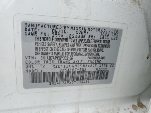 Photo 11 VIN: 3N1AB7APXGY305186 - NISSAN SENTRA S 