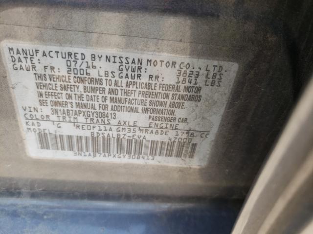 Photo 9 VIN: 3N1AB7APXGY308413 - NISSAN SENTRA S 