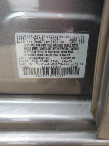 Photo 11 VIN: 3N1AB7APXGY311537 - NISSAN SENTRA S 