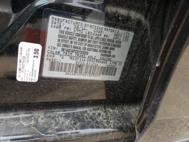 Photo 9 VIN: 3N1AB7APXGY329259 - NISSAN SENTRA S 