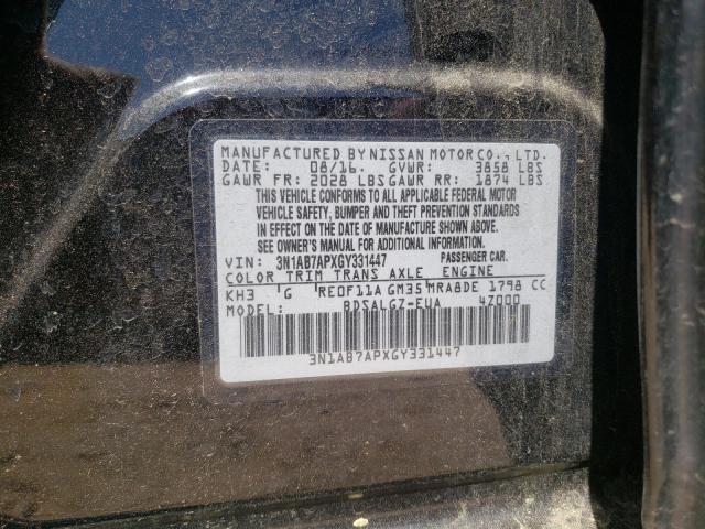 Photo 9 VIN: 3N1AB7APXGY331447 - NISSAN SENTRA S 