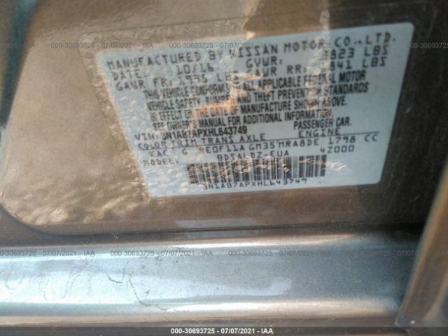 Photo 8 VIN: 3N1AB7APXHL643749 - NISSAN SENTRA 