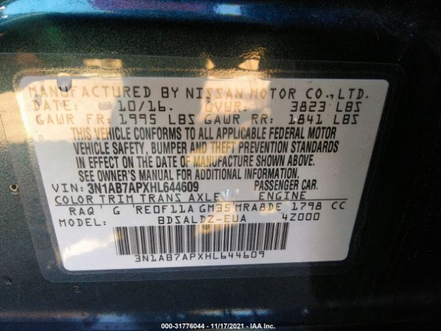 Photo 8 VIN: 3N1AB7APXHL644609 - NISSAN SENTRA 