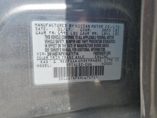 Photo 11 VIN: 3N1AB7APXHL671714 - NISSAN SENTRA 